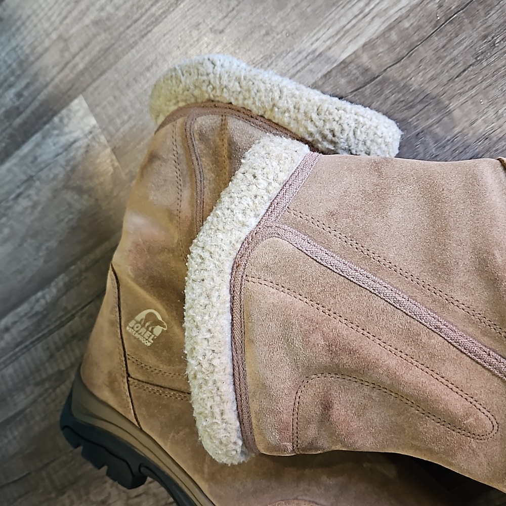Sorel Waterfall Waterproof Tan Leather Boots - Picture 8 of 8